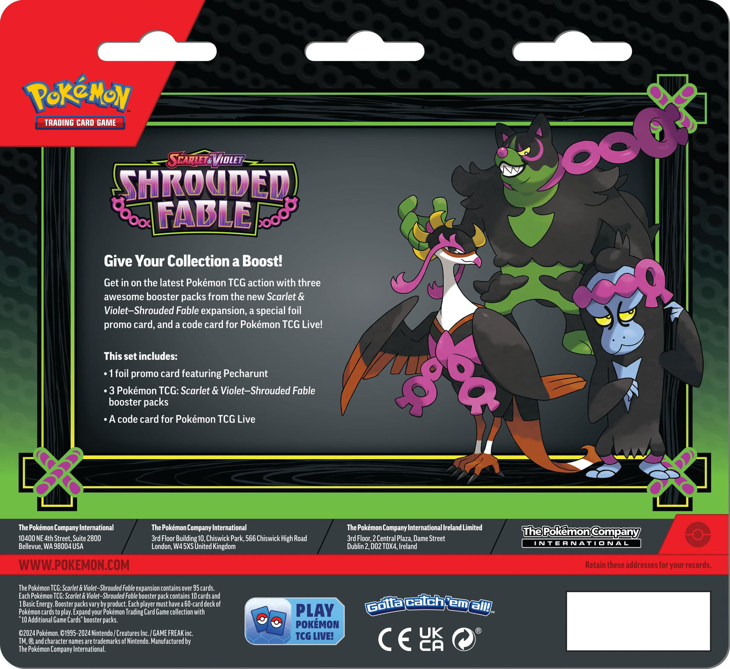 TCG: Scarlet and Violet Shrouded Fable 3-Pack Blisters - EN