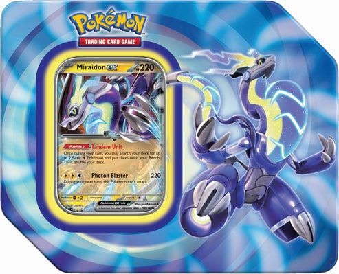 Pokemon TCG Paldea Legends Summer Tin Miraidon TCGSPY