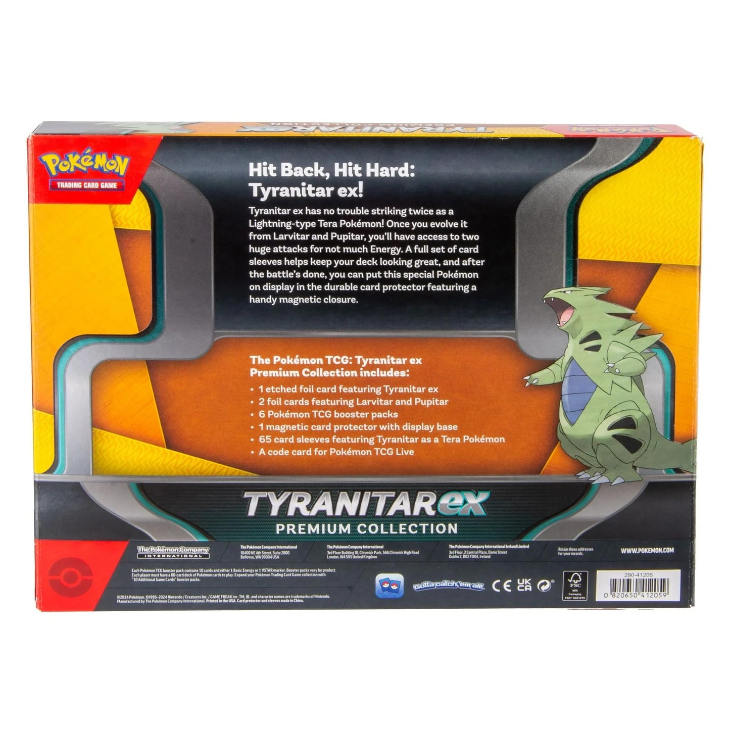 Pokemon Trading Card Game Tyranitar Ex Premium Collection Box