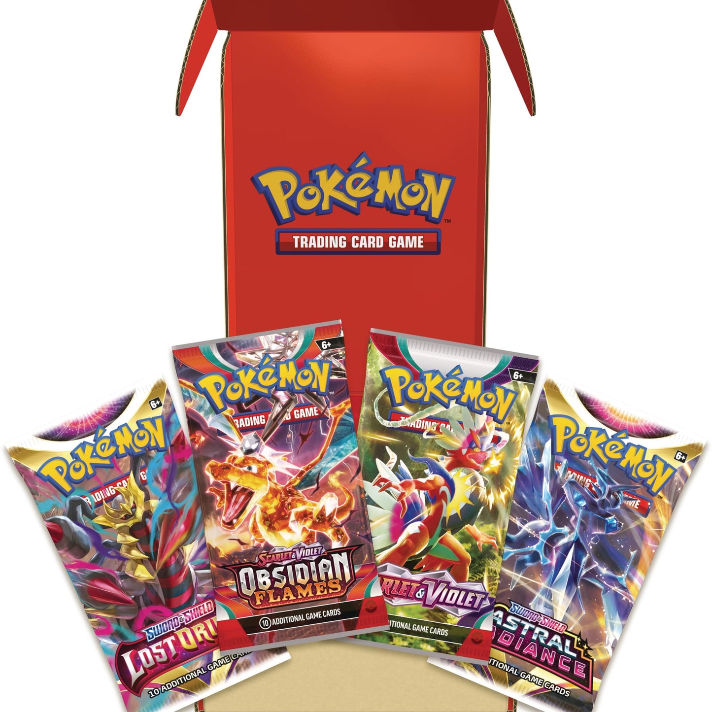 Pokémon TCG: Assorted Booster Bundle (Selection of 4 Booster Packs - 40 Cards Total) (May Contain Booster Duplicates)