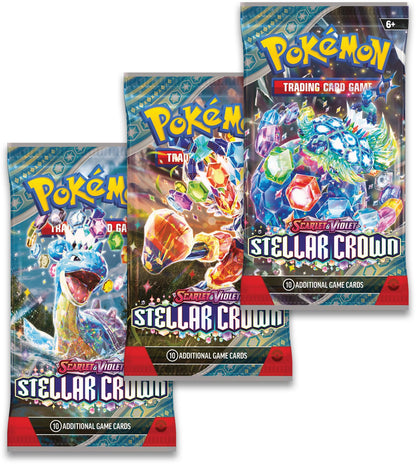 Pokémon TCG: Scarlet & Violet—Stellar Crown 3-Pack Blister - Tinkaton (3 Booster Packs & Foil Promo Card)