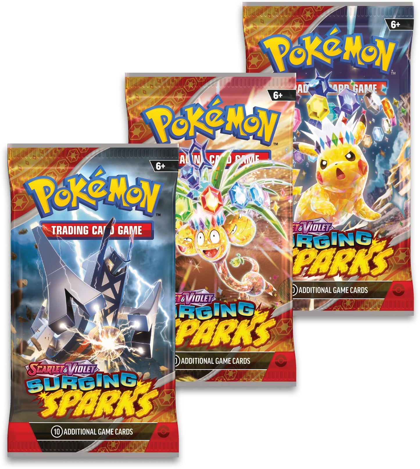 TCG: Scarlet & Violet - Surging Sparks 3-Pack Blister Ð Quagsire (3 Booster Packs & Foil Promo Card)