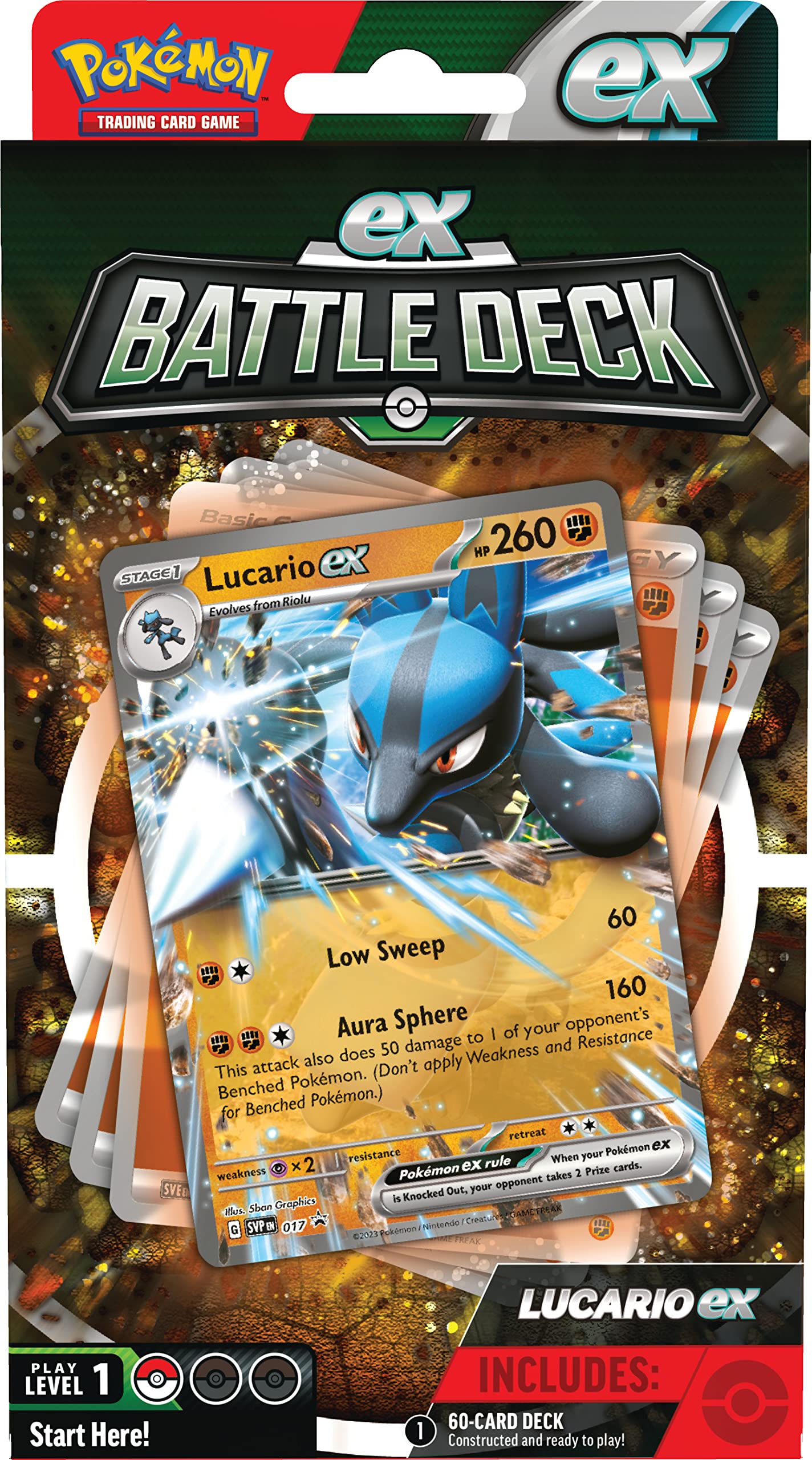 Pokemon TCG: Lucario ex Battle Deck (Ready-to-Play 60-Card Deck)