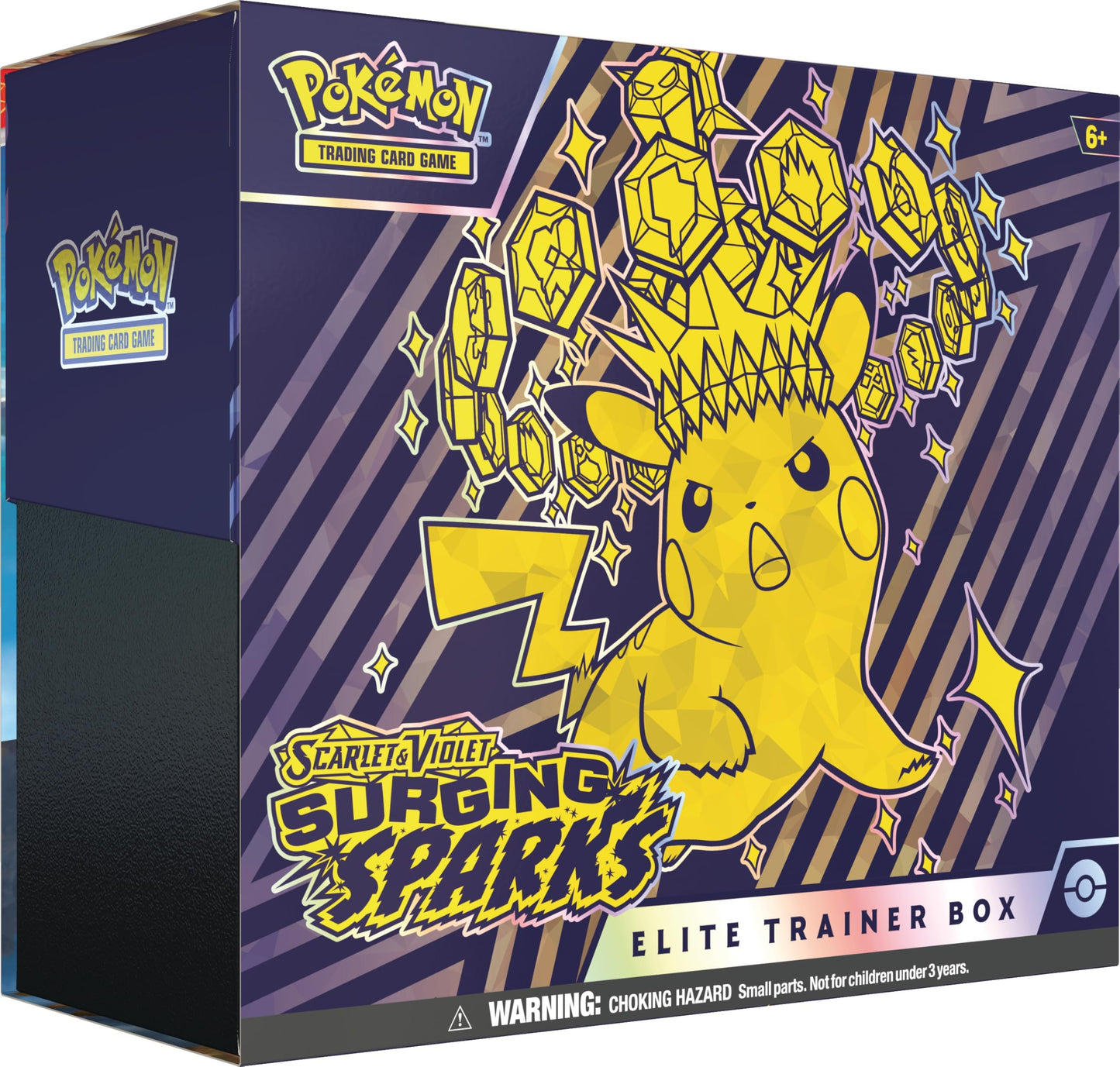 Pokemon TCG: Scarlet & Violet - Surging Sparks Elite Trainer Box (1 Full-Art Promo Card, 9 Boosters & Premium Accessories)