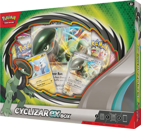 Pokemon TCG Cyclizar EX Jumbo Card With 4 Booster Packs Box Set Assorted 6y+