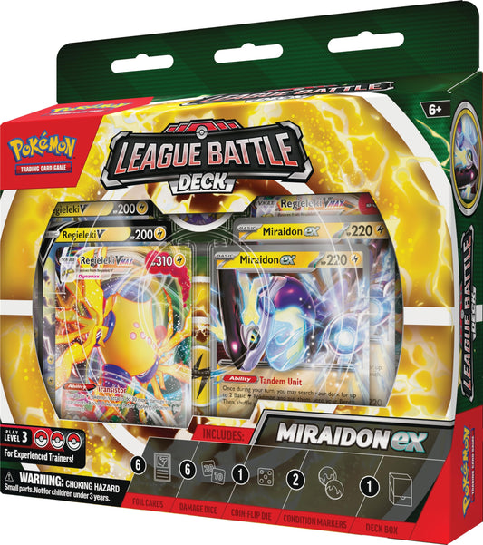 Pokemon TCG League Miraidon Ex Battle Deck Trading Card Game Kids/Children 6y+