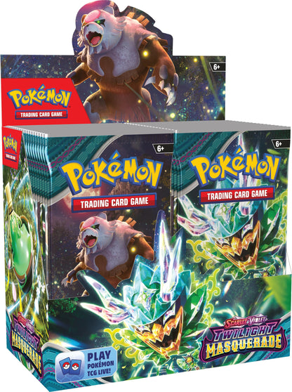 Pokemon TCG: Scarlet & Violet, Collectible cards Twilight Masquerade Booster Display Box (36 Boosters)