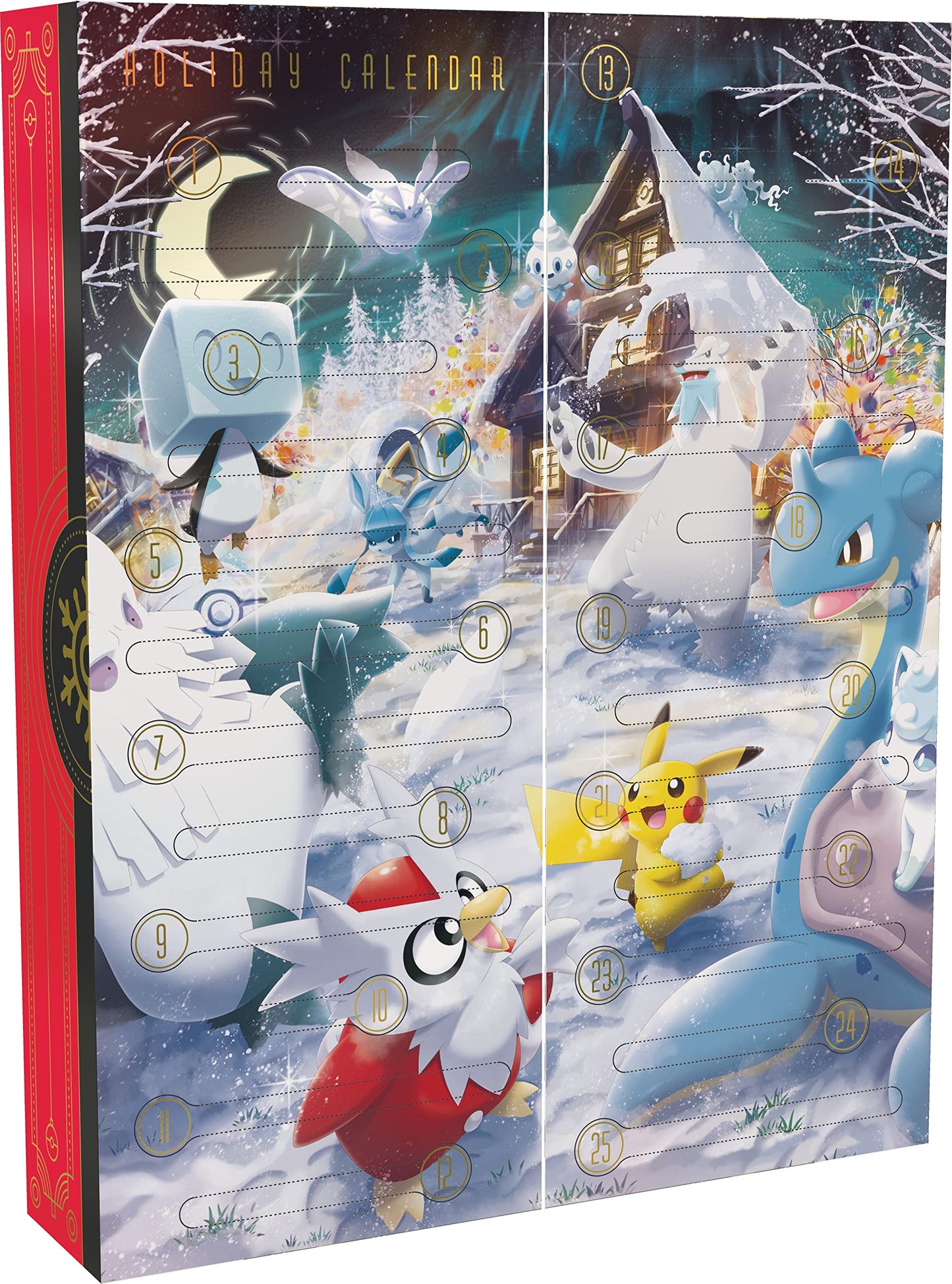 TCG: Holiday Calendar (8 Foil Promo Cards, 6 Booster Packs & more), for ages 6+