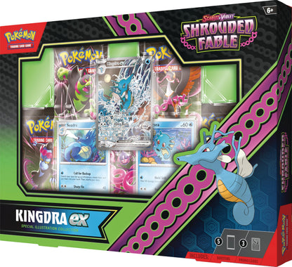 TCG: Scarlet & Violet - Shrouded Fable Kingdra ex Special Illustration Collection (1 Full-Art Foil Promo Card, 2 Foil Cards & 5 Booster Packs)