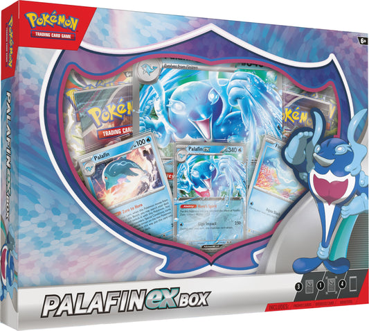 Pokemon TCG: Palafin ex Box (4 Booster Packs, 3 Foil Cards & 1 Oversize Foil Card)