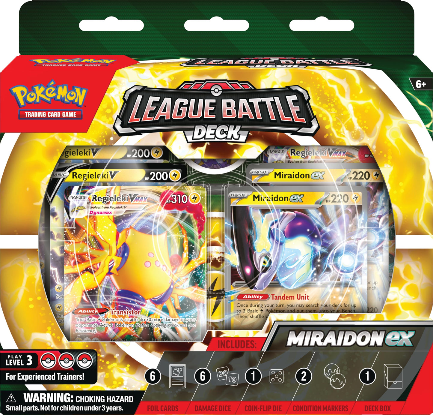 Pokemon TCG League Miraidon Ex Battle Deck Trading Card Game Kids/Children 6y+