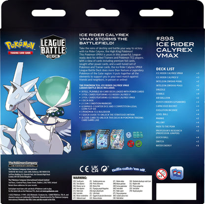 Pokemon Cards: Ice Rider Calyrex VMAX League Battle Deck