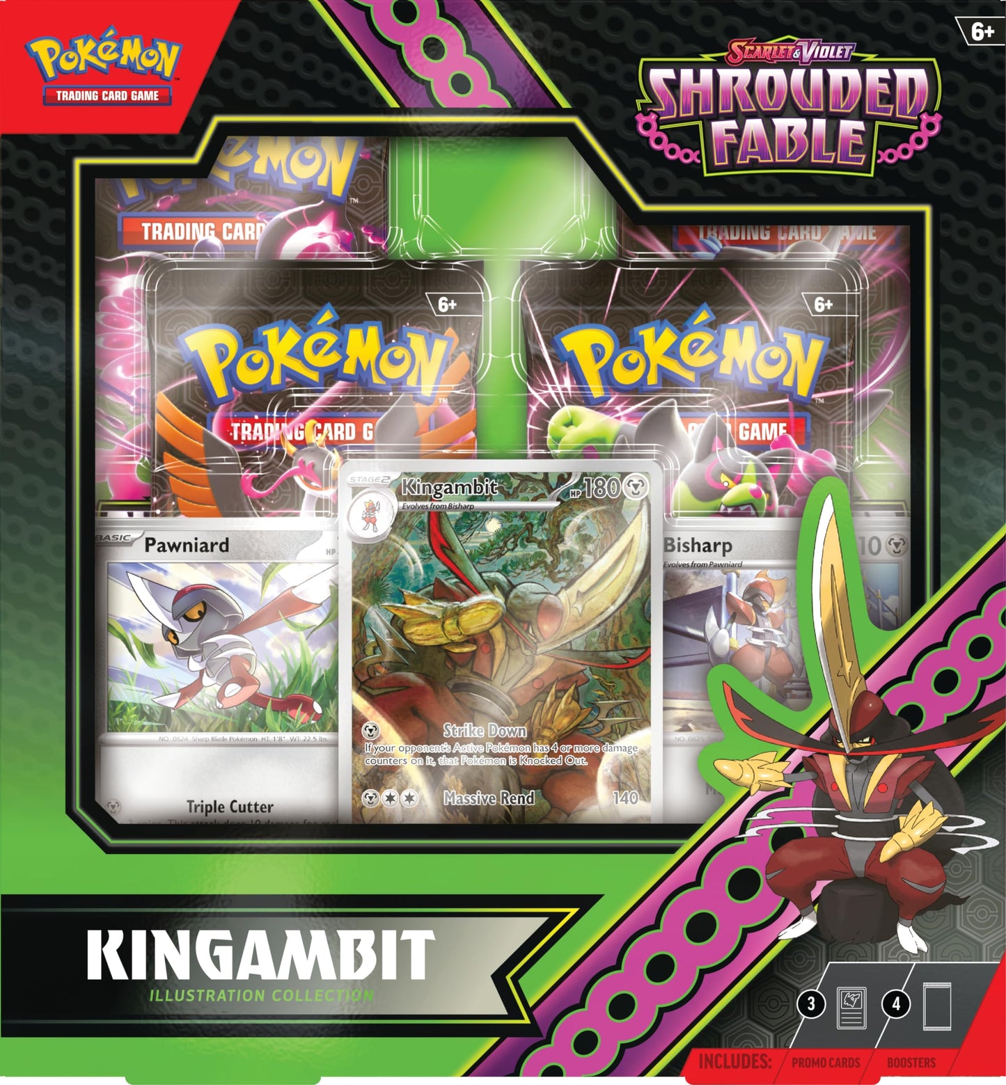 Pokemon TCG: Scarlet and Violet Shrouded Fable: KINGAMBIT Illustration Collection