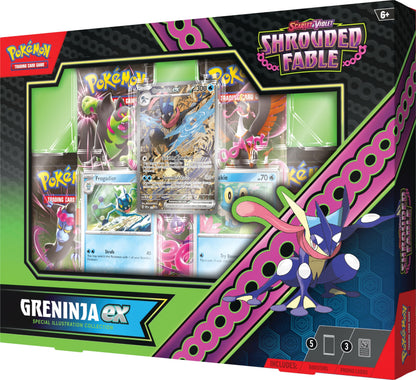TCG: Scarlet & Violet - Shrouded Fable Greninja ex Special Illustration Collection (1 Full-Art Foil Promo Card, 2 Foil Cards & 5 Booster Packs)