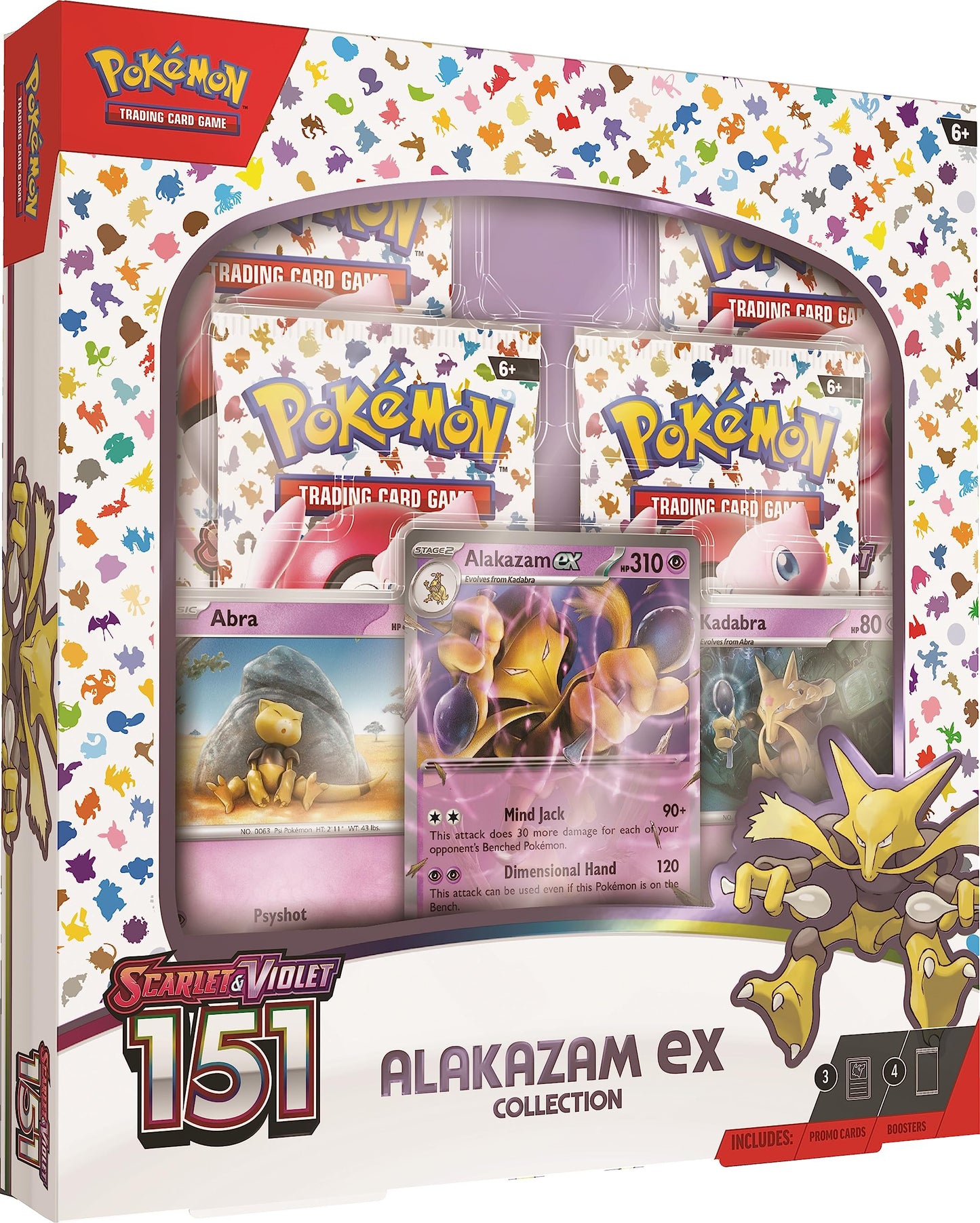 Pokemon TCG Scarlet & Violet 3.5 Pokemon 151 Alakazam Ex Box