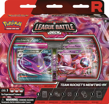 Pokémon TCG: Team Rocket’s Mewtwo ex League Battle Deck (1 Ready-to-Play 60-Card Deck)