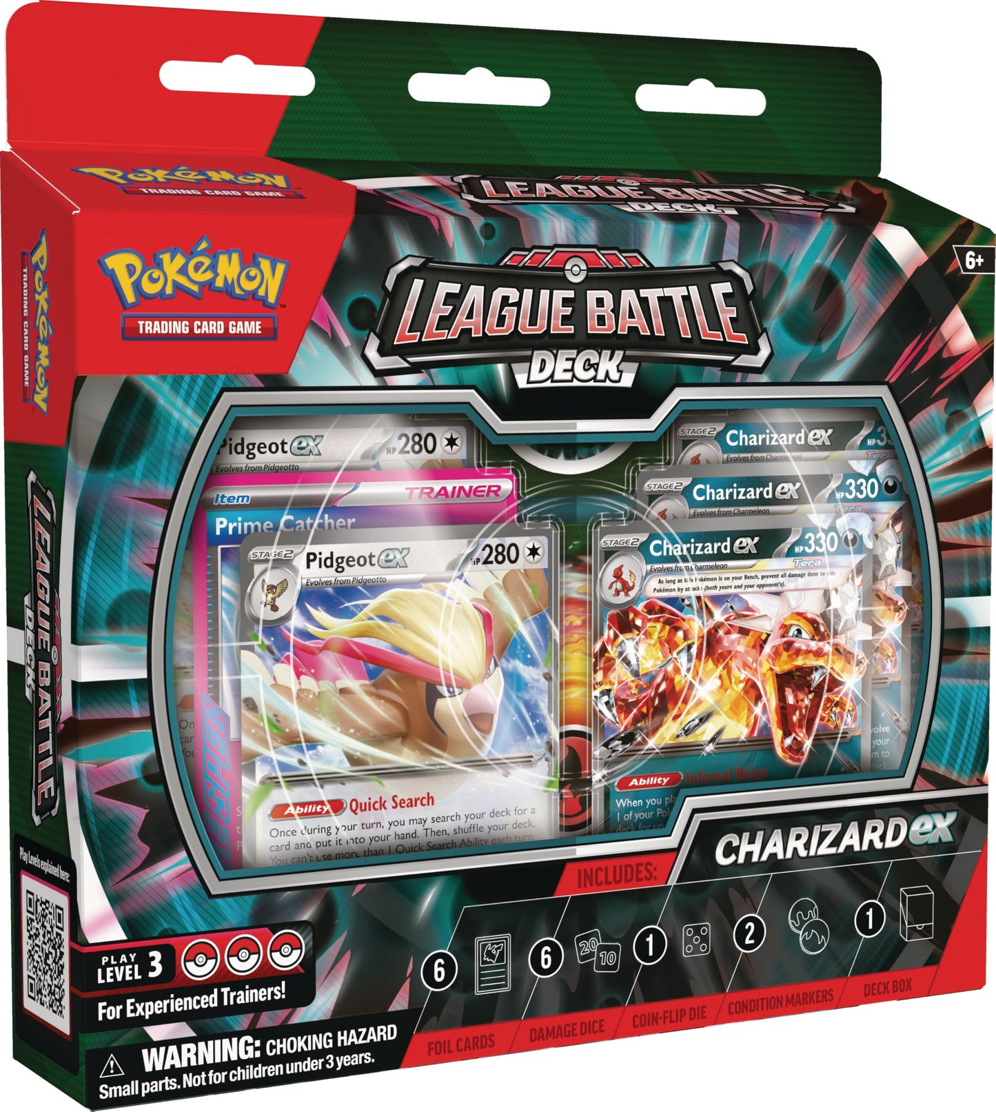 Pokemon TCG: Charizard ex League Battle Deck (1 Ready-to-Play 60-Card Deck Including Charizard ex and Pidgeot ex)