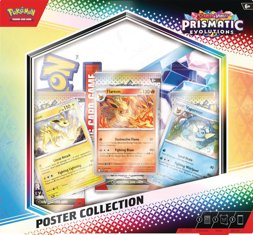 Pokemon TCG Scarlet & Violet Prismatic Evolutions Poster Collection