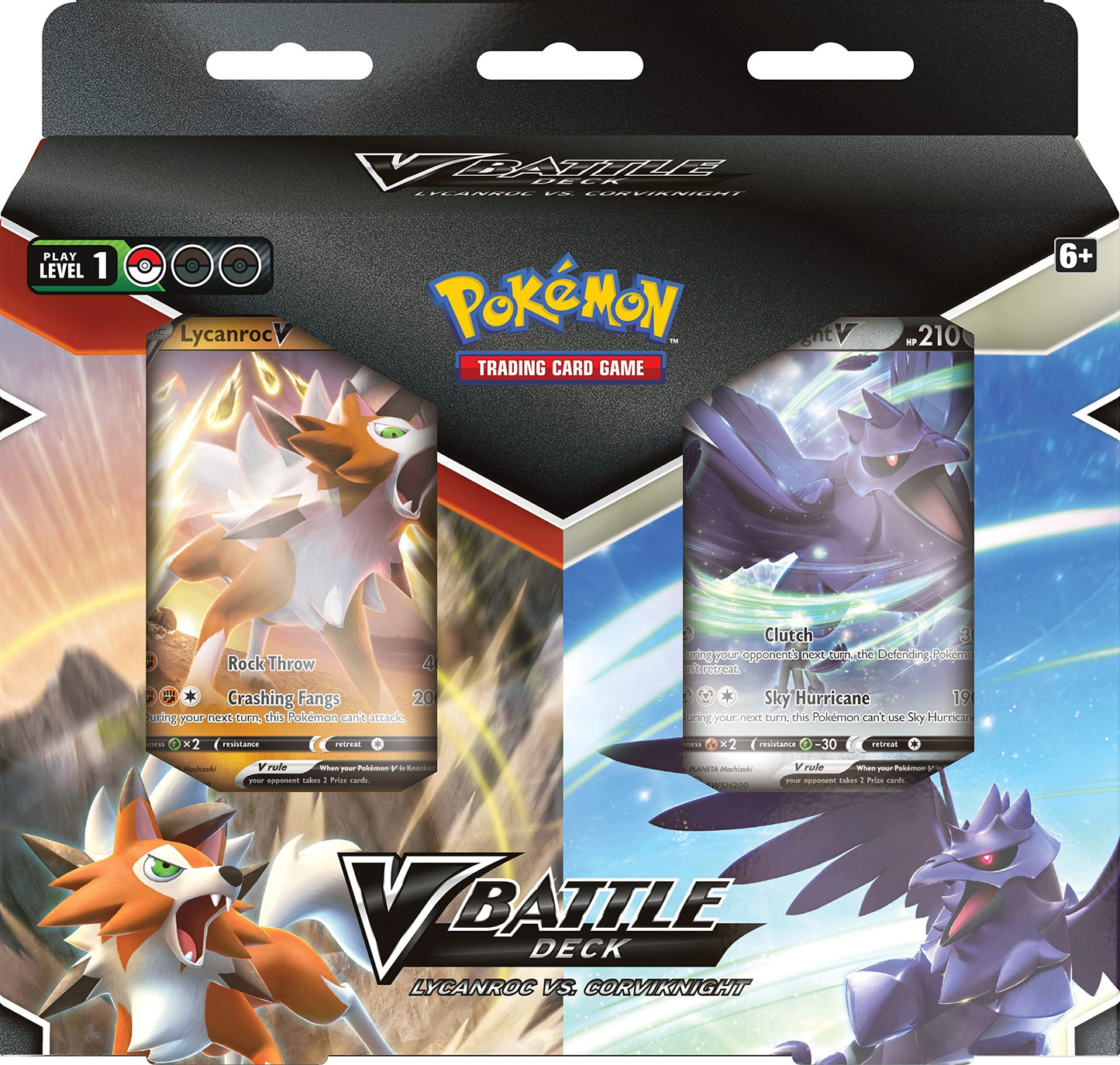 TCG: V Battle Deck: Lycanroc vs. Corviknight, Multicolour (290-80957)