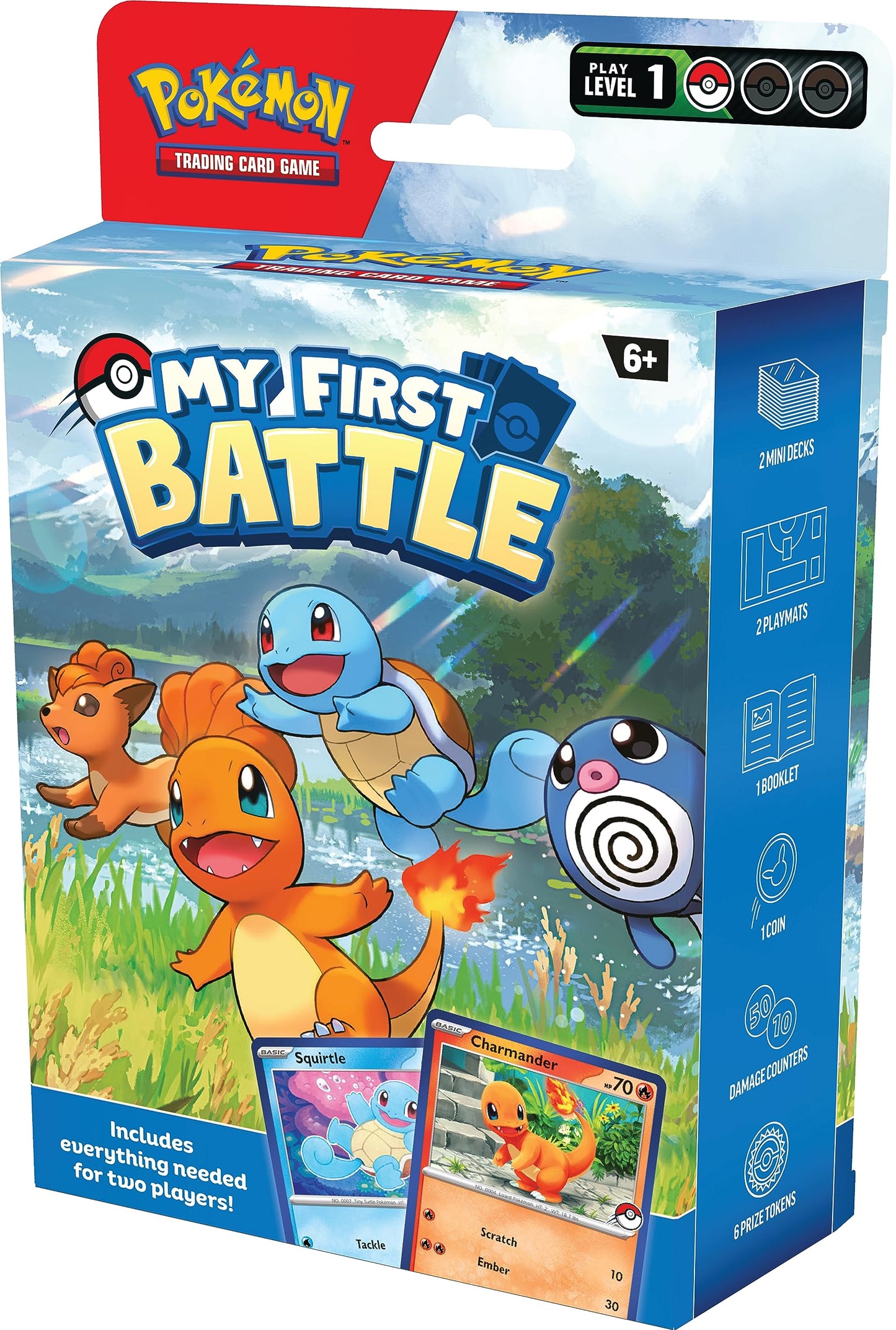 TCG: My First Battle - Charmander and Squirtle (Starter Kit Including 2 Ready-to-Play Mini Decks & Accessories)