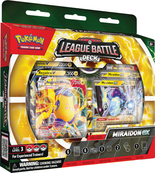 Pokemon TCG: Miraidon ex League Battle Deck (60-Card Ready-to-Play Deck Including Miraidon ex & Regieleki VMAX!)