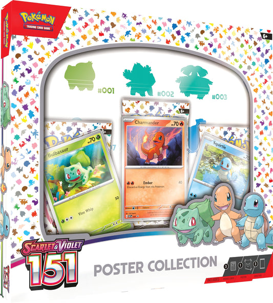 Pokemon TCG Scarlet & Violet 3.5 Pokemon 151 Poster Collection