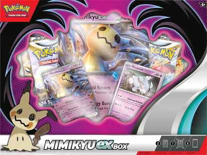 Pokemon TCG: Mimikyu ex Box (2 Foil Promo Cards, 1 Foil Oversize Card & 4 Booster Packs)