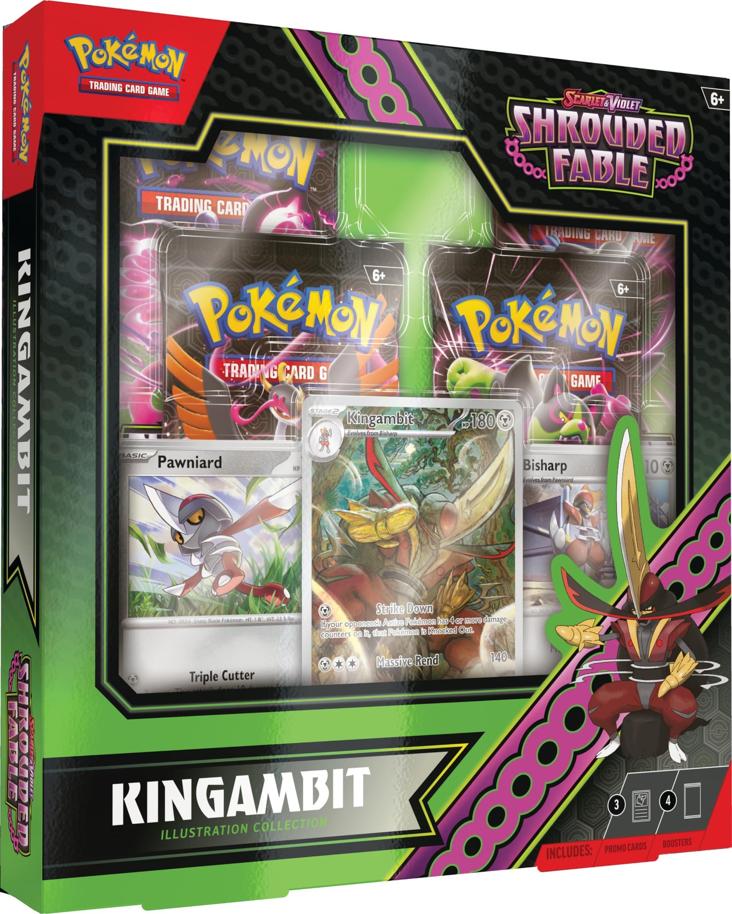 TCG Scarlet and Violet 6.5 Shrouded Fable Kingambit Illustration Collection