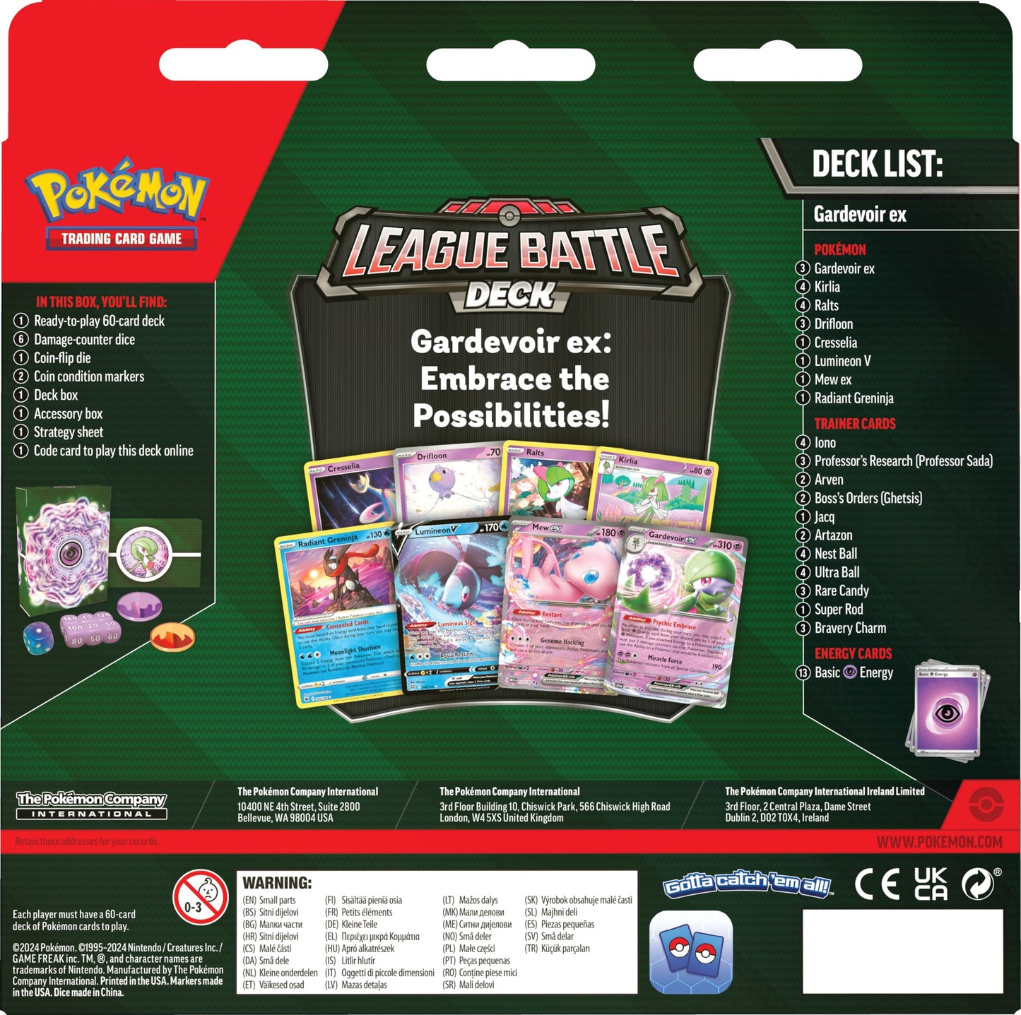 TCG: Gardevoir ex League Battle Deck