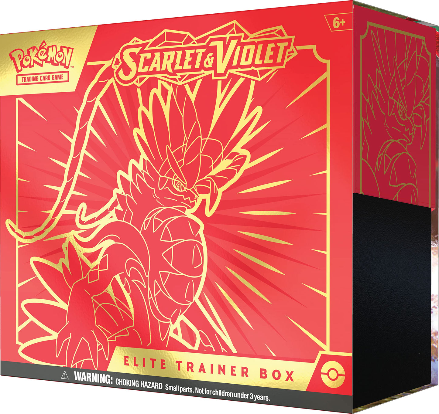 TCG: Scarlet and Violet Elite Trainer Box - Koraidon Red (1 Full Art Promo Card, 9 Boosters and Premium Accessories)