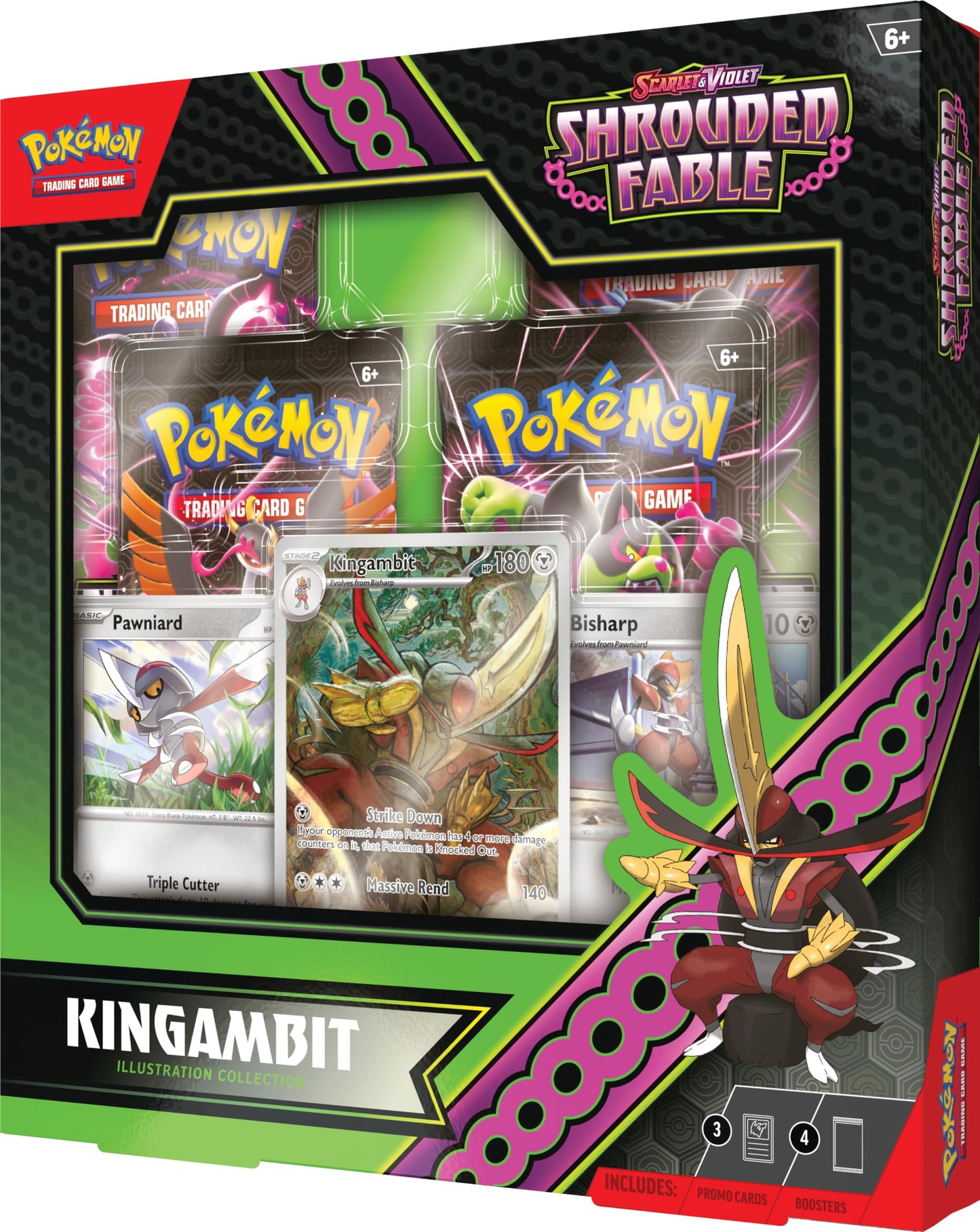 TCG Scarlet and Violet 6.5 Shrouded Fable Kingambit Illustration Collection