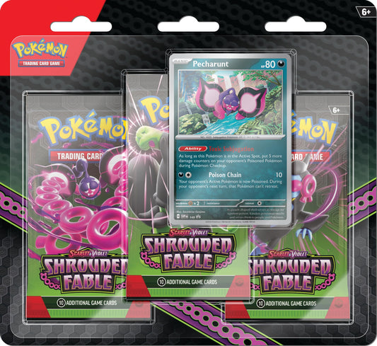 TCG: Scarlet and Violet Shrouded Fable 3-Pack Blisters - EN