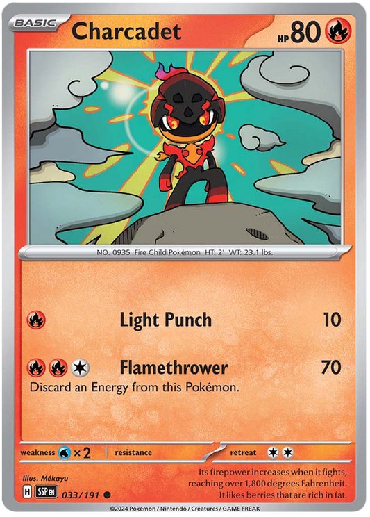 Pokemon Surging Sparks Card List - Charcadet Surging Sparks Common #033/191