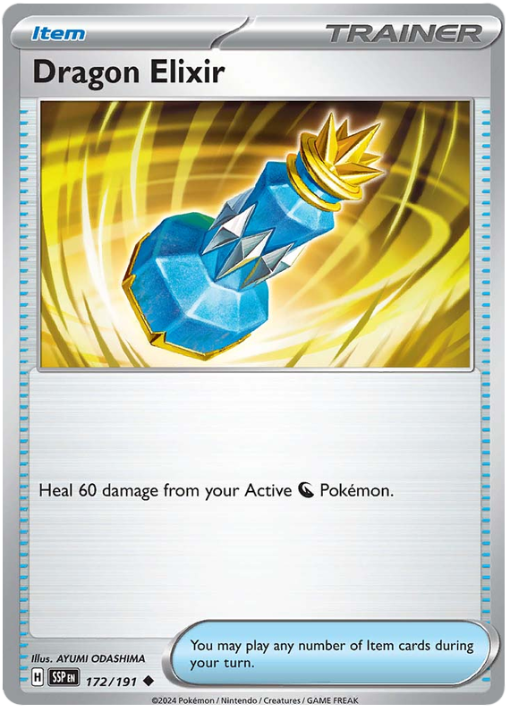 Pokemon Surging Sparks Card List - Dragon Elixir Surging Sparks Uncommon #172/191