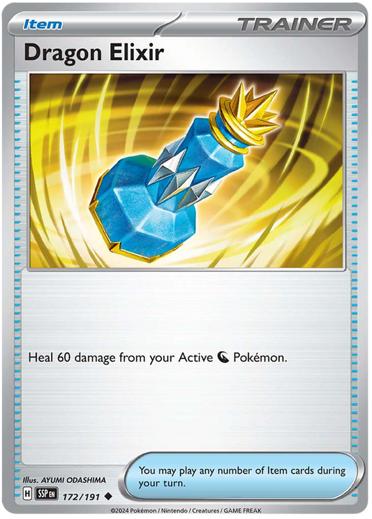 Pokemon Surging Sparks Card List - Dragon Elixir Surging Sparks Uncommon #172/191