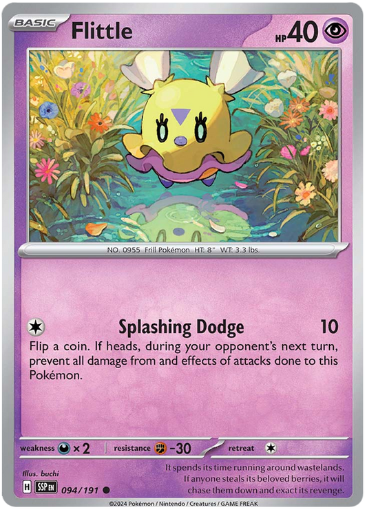 Pokemon Surging Sparks Card List - Flittle Surging Sparks Common #094/191