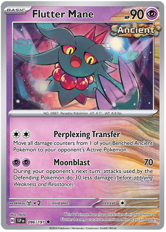 Pokemon Surging Sparks Card List - Flutter Mane Surging Sparks Uncommon #096/191