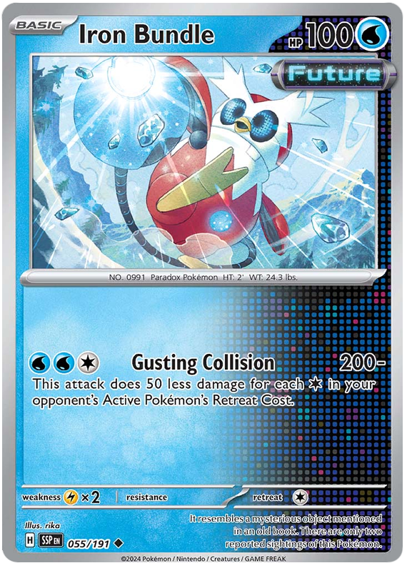 Pokemon Surging Sparks Card List - Iron Bundle Surging Sparks Uncommon #055/191