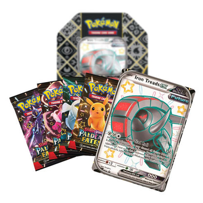 Pokémon Emon Tin - Iron Treads ex Pewter, Silver