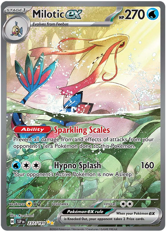 Pokemon Surging Sparks Card List - Milotic ex Surging Sparks Special Illustration Rare #237/191