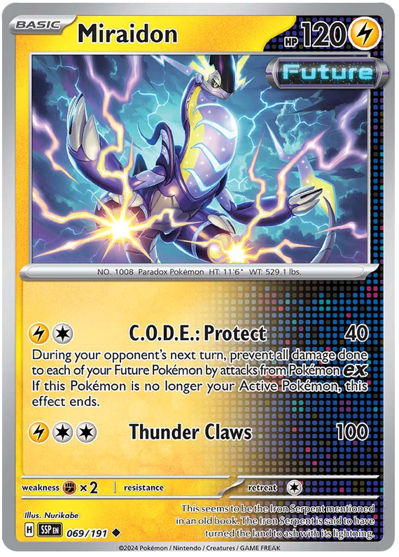 Pokemon Surging Sparks Card List - Miraidon Surging Sparks Uncommon #069/191