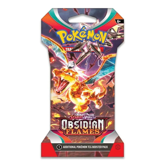 Pokemon - Obsidian Flames Single Sealed Booster Pack - 10 Cards - Pack Artwork May Vary