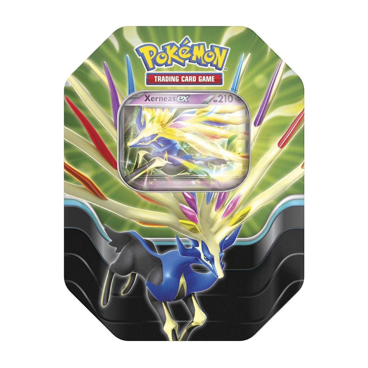 Pokémon TCG: Azure Legends Tin – Xerneas ex (4 Booster Packs & 1 Foil Promo Card)