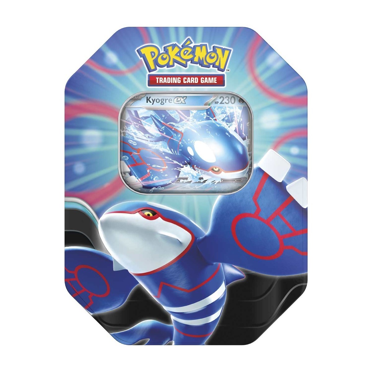 Pokémon TCG: Azure Legends Tin – Kyogre ex (4 Booster Packs & 1 Foil Promo Card)