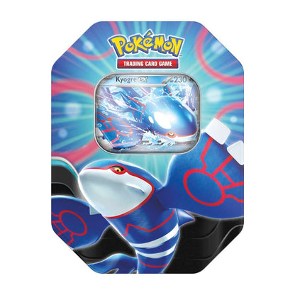 Pokémon TCG: Azure Legends Tin – Kyogre ex (4 Booster Packs & 1 Foil Promo Card)