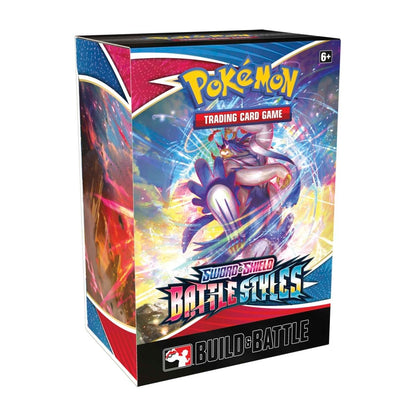 Pokemon TCG Build and Battle Kit Box - Sword Shield 05 Battle Styles - 4 Packs & Promos