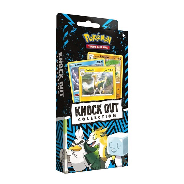 Pokemon TCG: Knockout Collection (Boltund, Eiscue & Galarian Sirfetch'd and 2 Booster Packs)