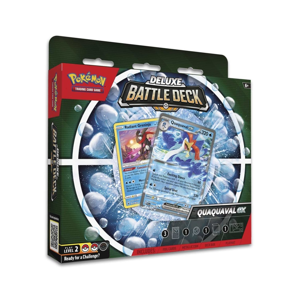 Pokemon TCG: Quaquaval ex Deluxe Battle Deck (Ready-to-Play 60-Card Deck & Accessories)