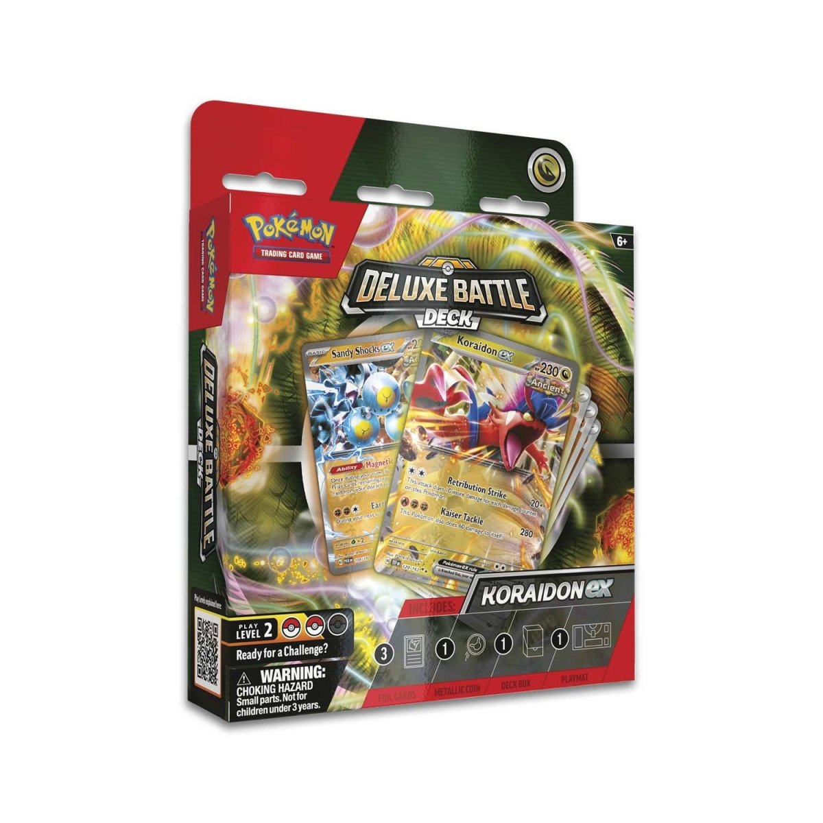 Pokemon TCG: Koraidon ex Deluxe Battle Deck (Ready-to-play 60-card deck & Accessories)