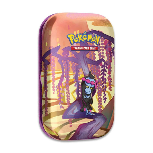 Pokemon TCG: Scarlet & Violet - Shrouded Fable Mini Tin  -  Munkidori (2 Booster Packs & 1 Sticker Sheet)